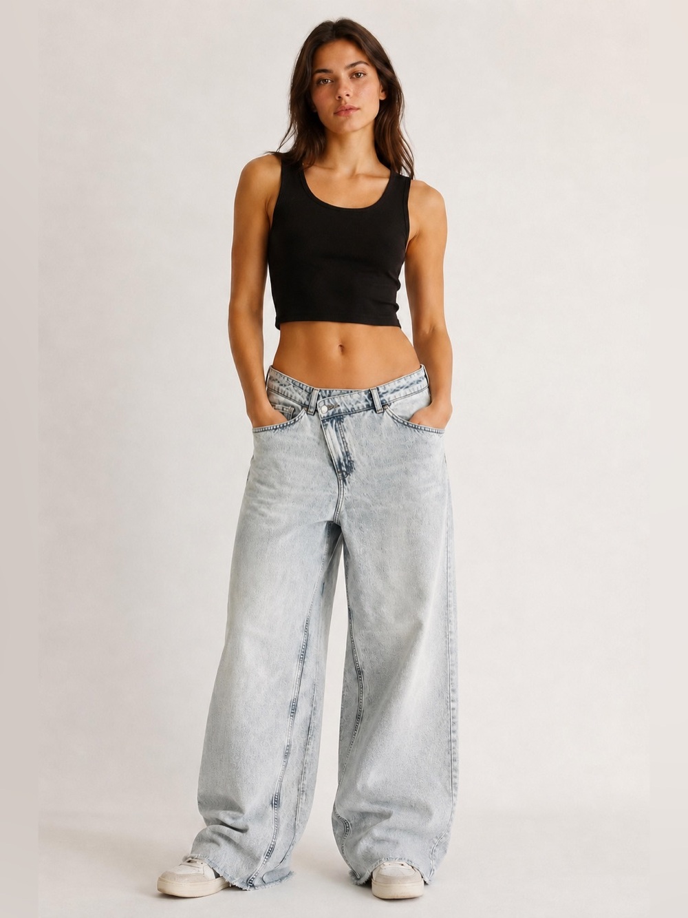 H&M Light Blue Wide-Leg Women's Jeans